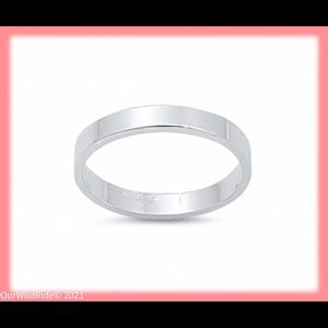 Sterling Silver Cigar Band‎ Ring